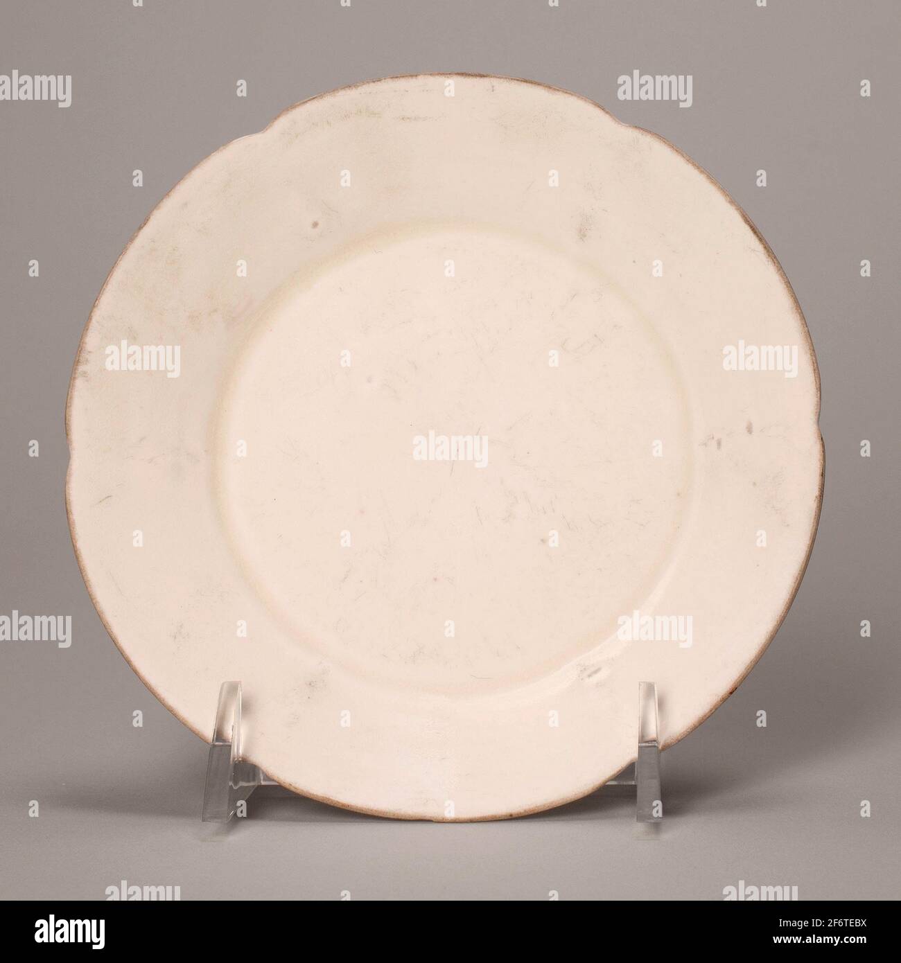 Lobed Dish - Song dynasty (969'1279) - China. Ding ware; porcelain. 960 AD'1279. Stock Photo
