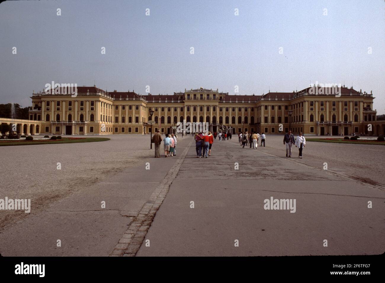 Vienna, Austria. 6/25/1990. Schonbrunn Palace. Main summer residence of the Habsburg. The 1,441