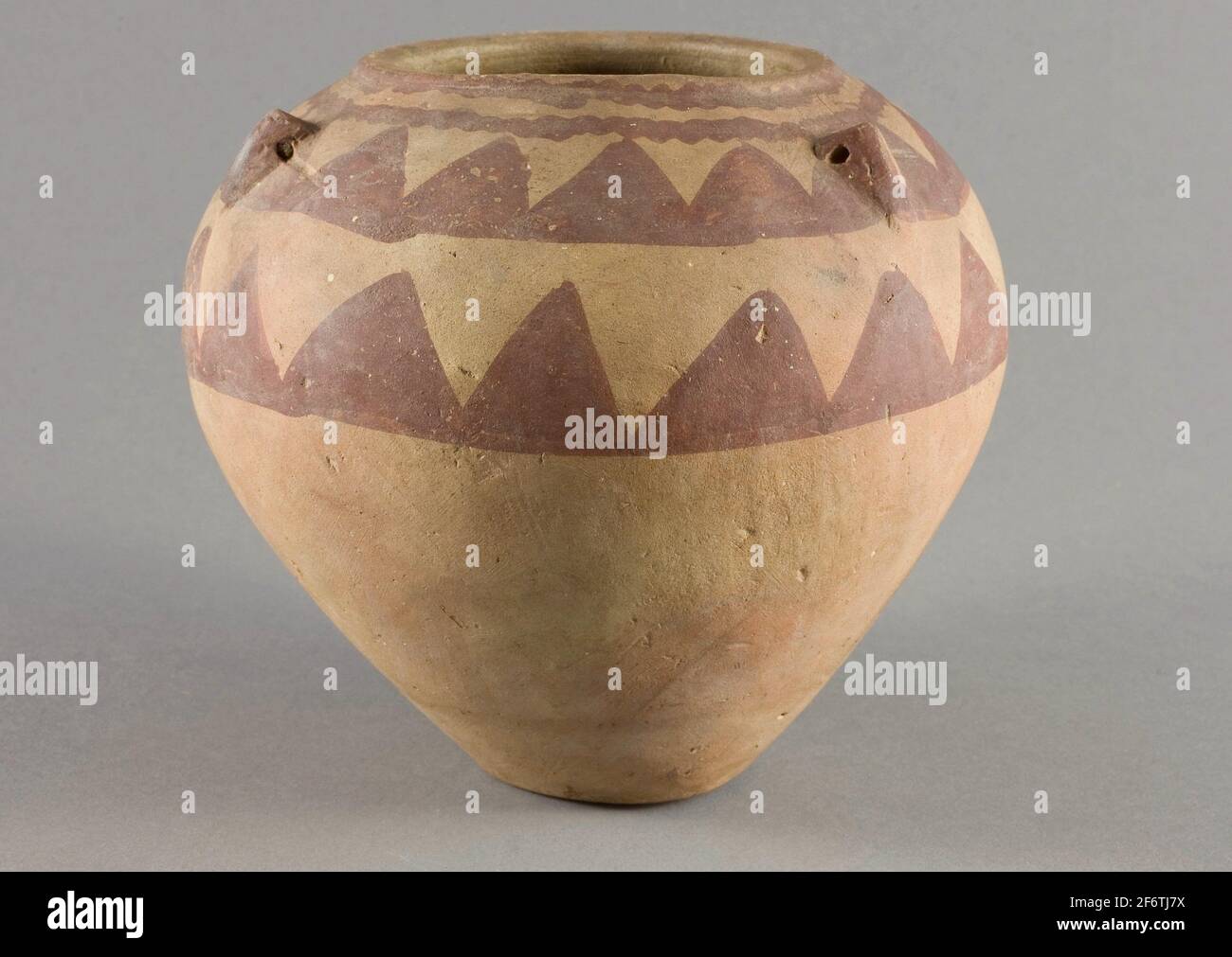 Author: Ancient Egyptian. Vessel - Predynastic Period, Naqada II (about 3800 - 3300 BC) - Egyptian. Ceramic and pigment. 3800 BC - 3300 BC. Stock Photo