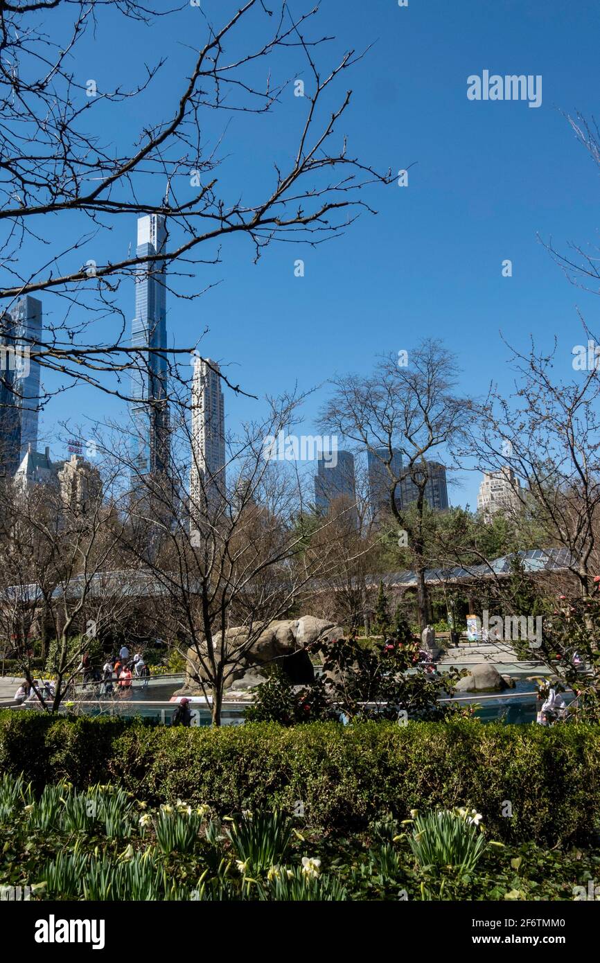 The Zoo in Central Park is beautiful in the springtime, NYC, USA Stock Photo Alamy