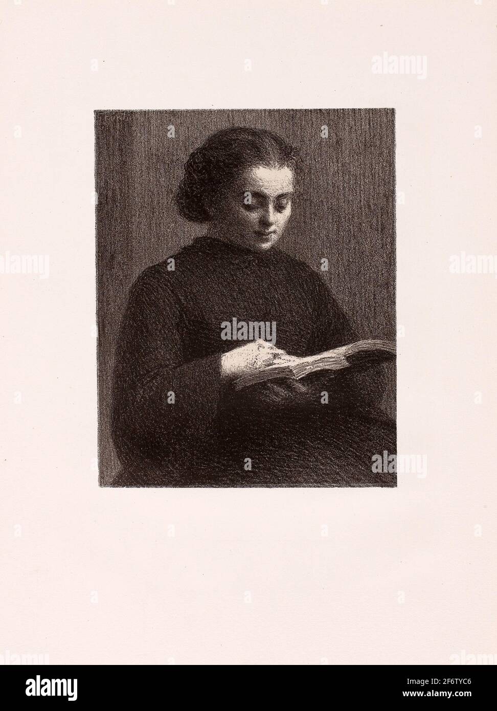 Author Henri FantinLatour. Reading 1897 Henri FantinLatour