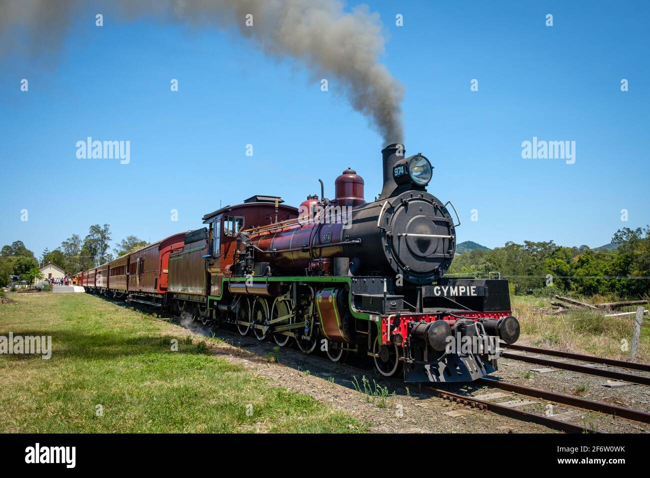 The Mary Valley Rattler -Amamoor Station Stock Photo - Alamy