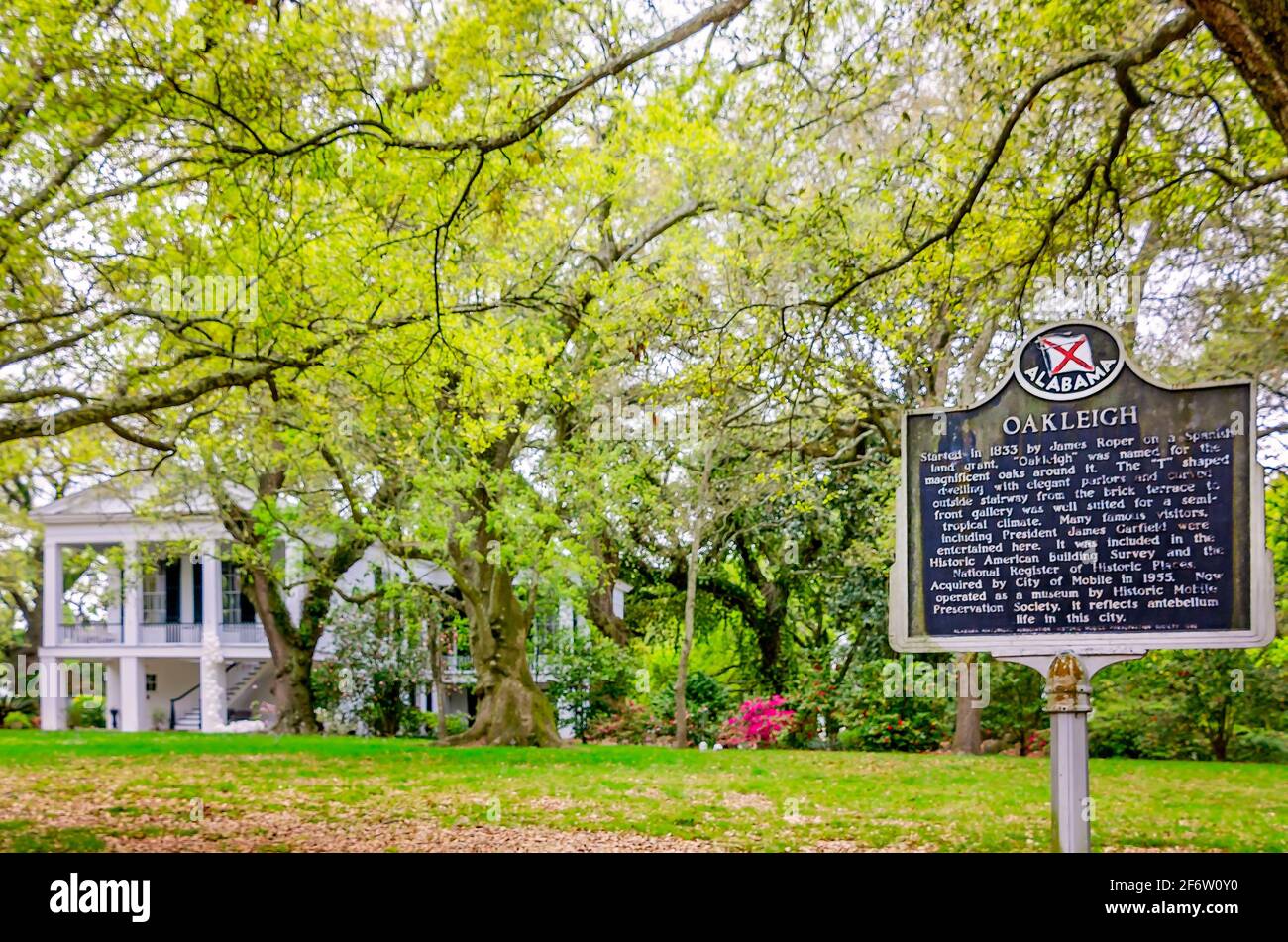 Historic Oakleigh Mansion is pictured, March 30, 2021, in Mobile