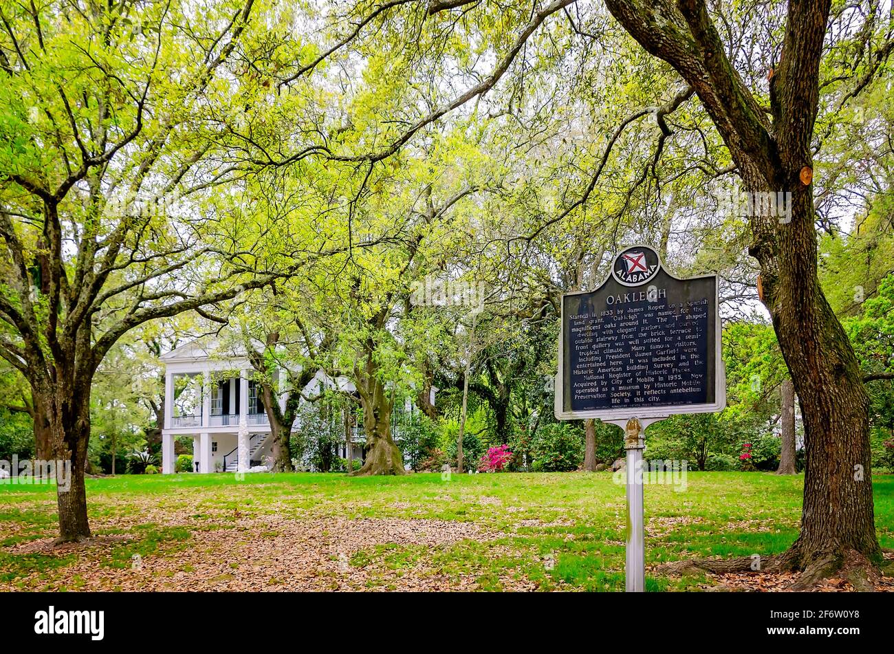 Historic Oakleigh Mansion is pictured, March 13, 2021, in Mobile