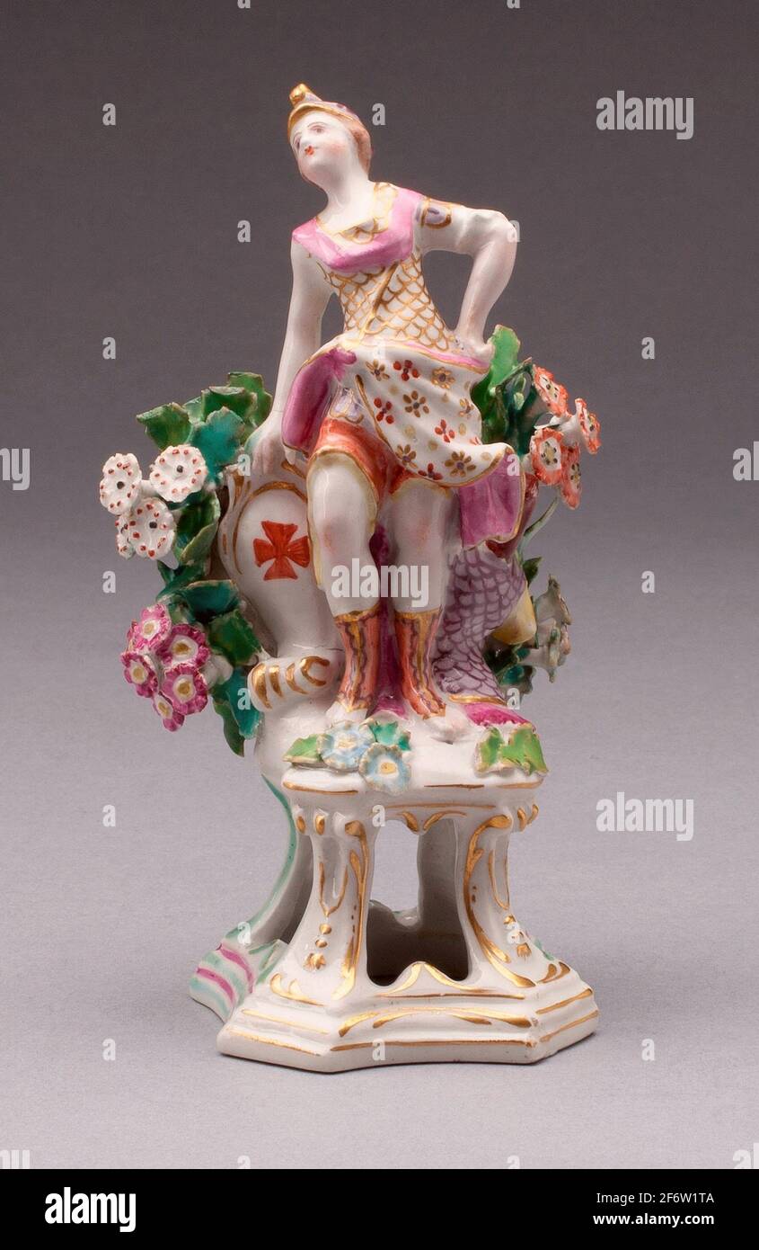 Author Bow Porcelain Factory. Figure of Europe About 1766 Bow