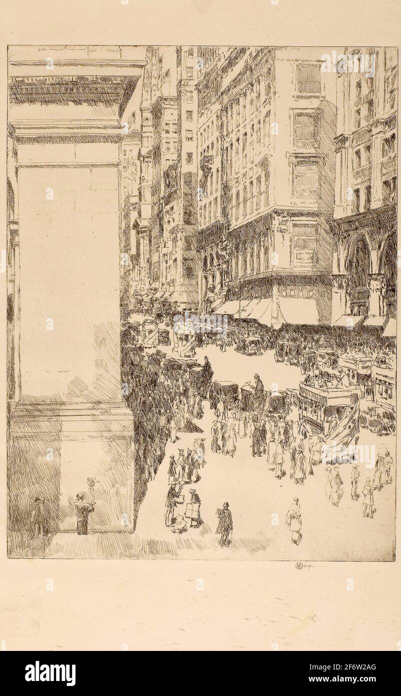 Childe Hassam, Fifth Avenue, Noon (1916)