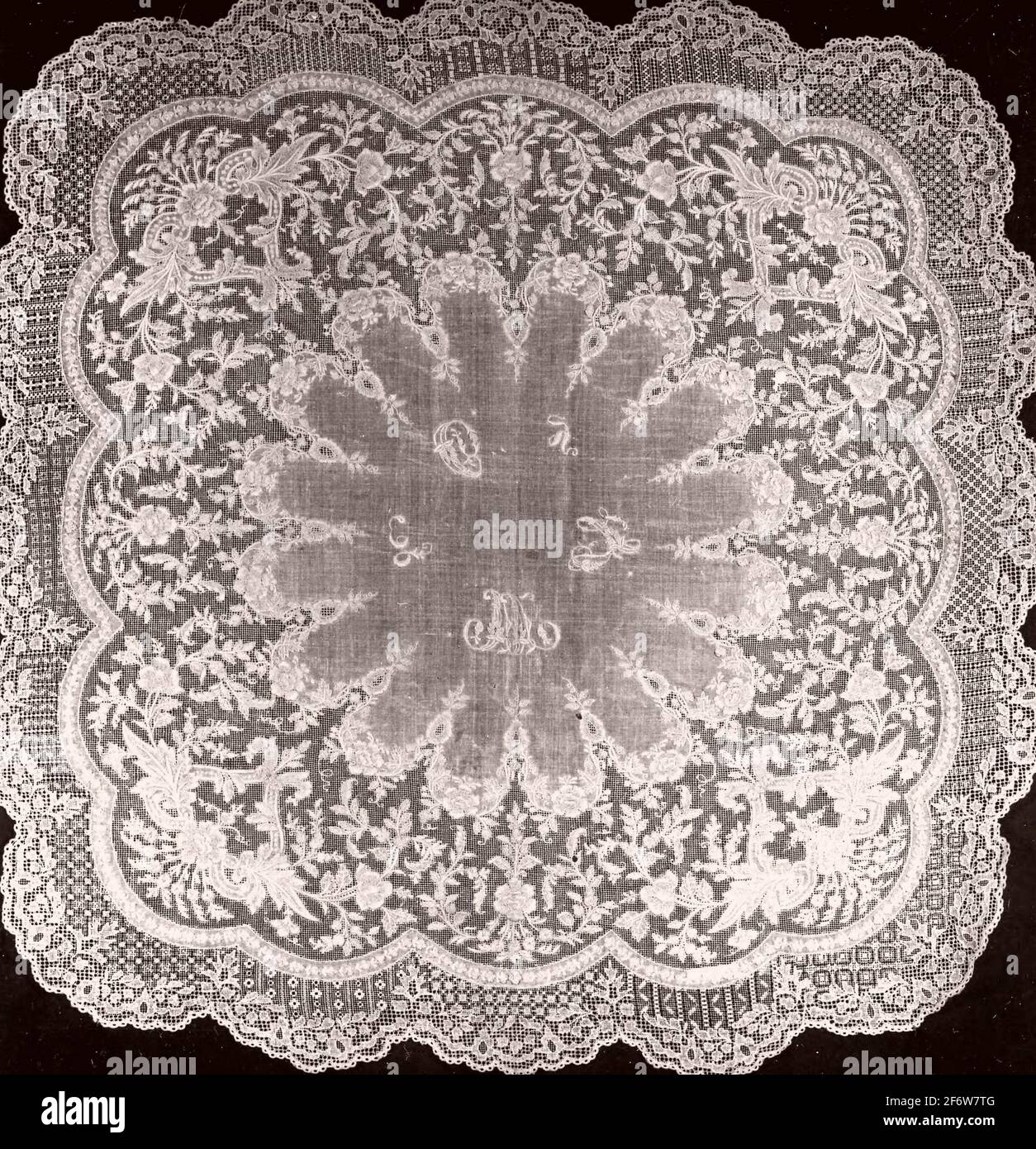 Handkerchief 1860s/80s Philippines. Pineapple fiber, plain weave