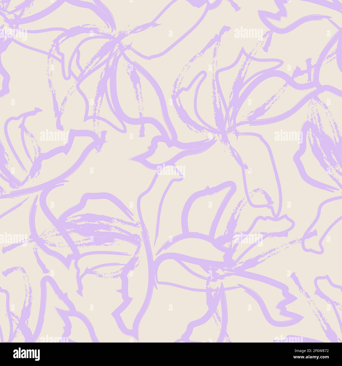 Floral brush strokes seamless pattern background for fashion prints ...
