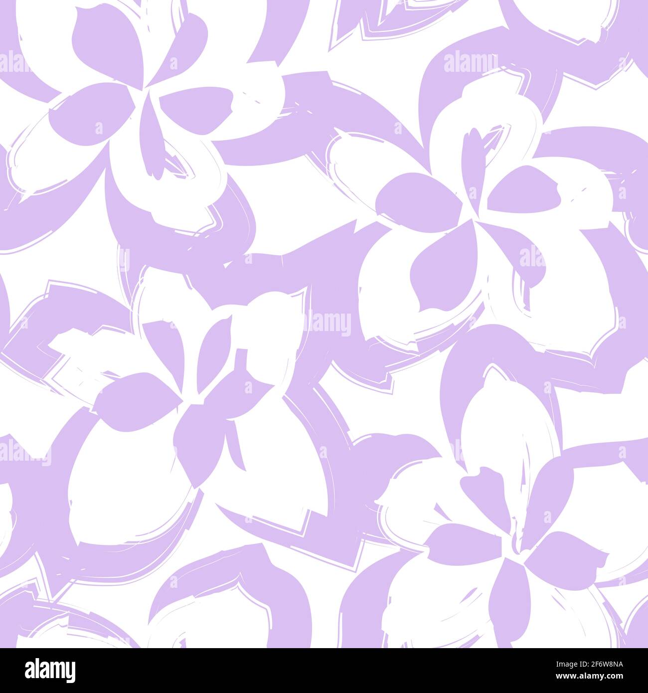 Floral brush strokes seamless pattern background for fashion prints ...