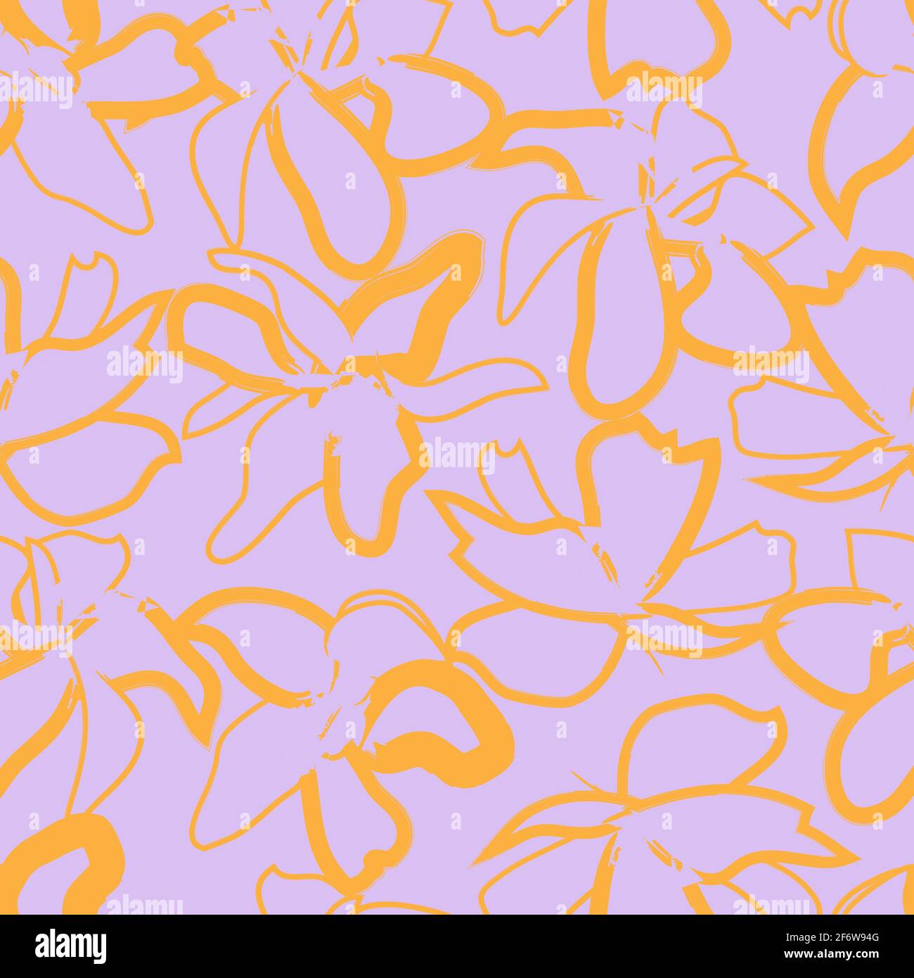 Floral brush strokes seamless pattern background for fashion prints ...