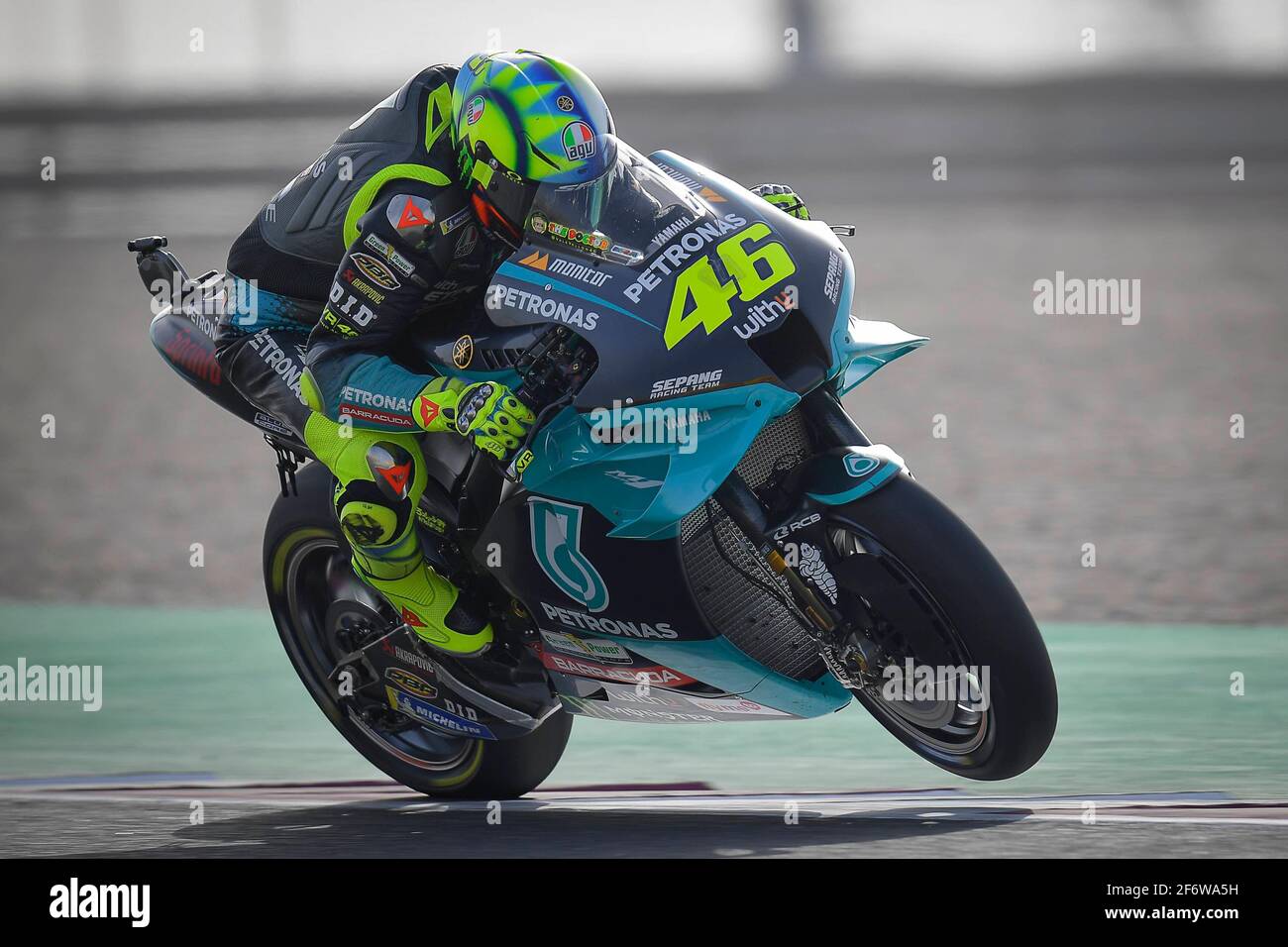 Doha, Qatar. 02nd Apr, 2021. Free practice for MotoGP TISSOT Grand Prix of  Doha underway at Losail International Circuit, Qatar. April 2, 2021 In  picture: Valentino Rossi Entrenamientos libres del Gran Premio