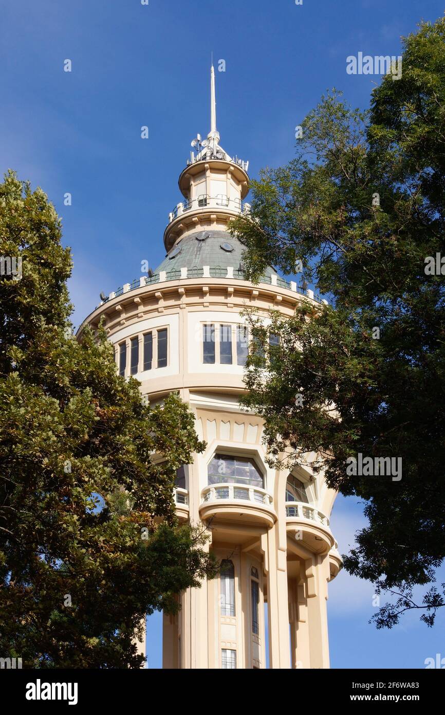 Budapest (Hungary). Water Tower inside the Margaret Island of the city