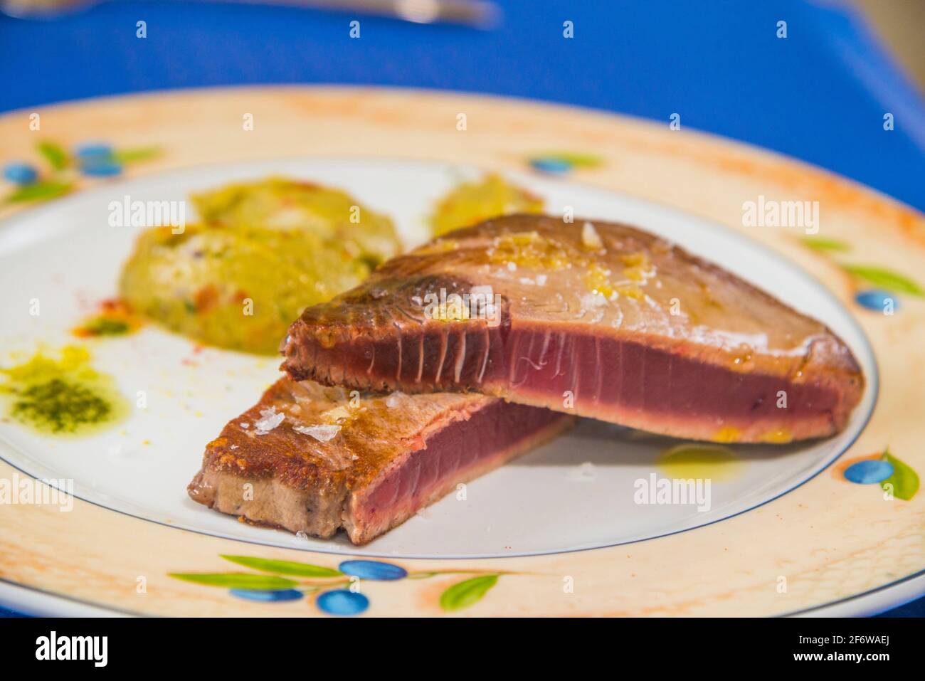 Grilled red tuna loin. Spain Stock Photo Alamy