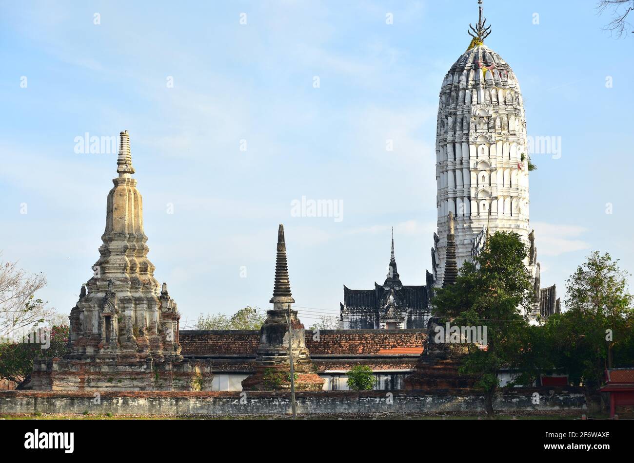 Ayutthaya Historical Park, Wat Phutthaisawan buddhist temple (14th century, World Heritage). Phra Nakhon Si Ayutthaya, Thailand. Stock Photo