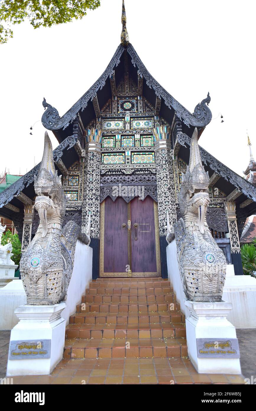 Chiang Mai, Wat Chedi Luang (14th century). Thailand. Stock Photo