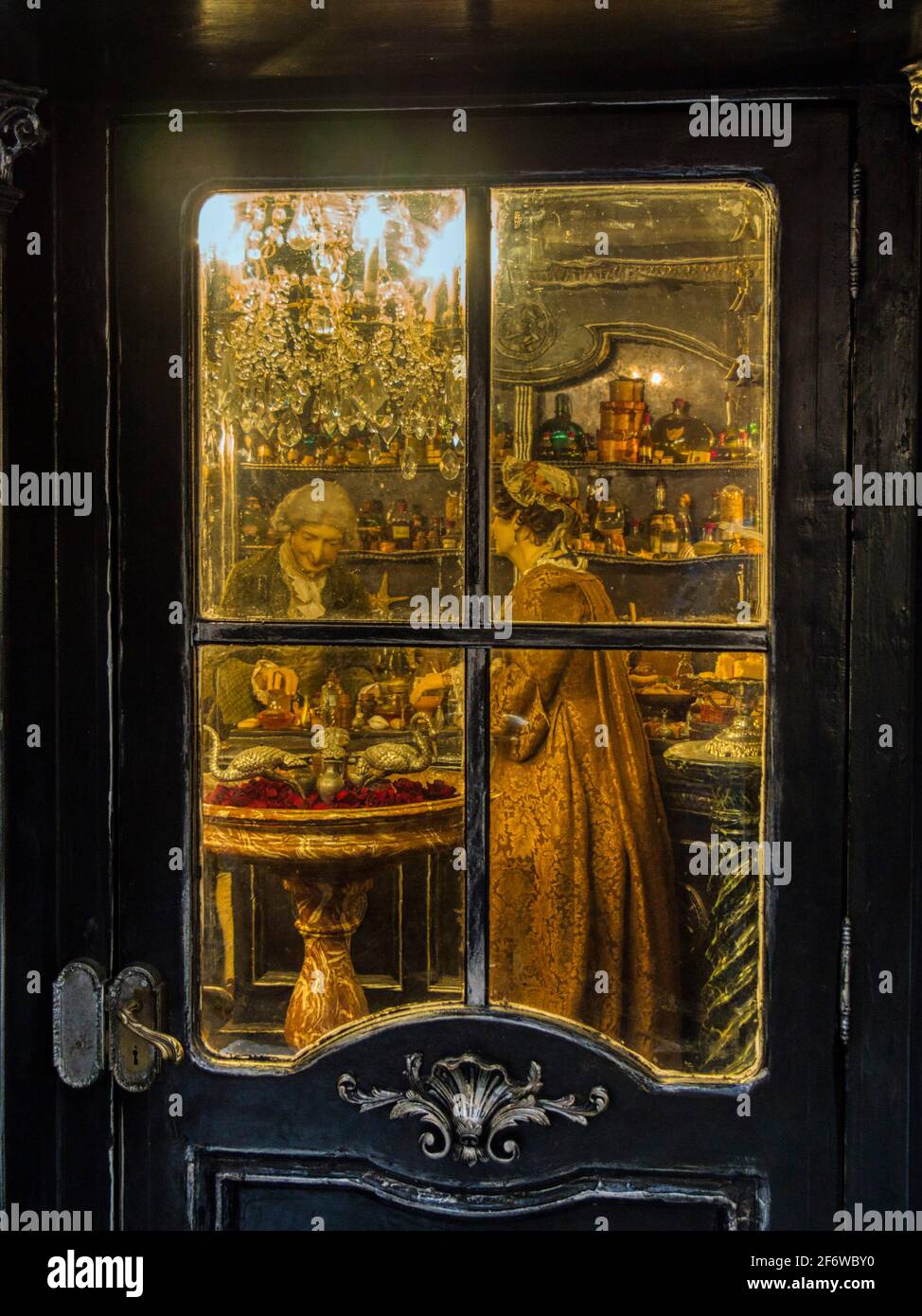 props from the set of the movie Le Parfum, Story of a Murderer, Musee des  miniatures et decors du cinema, Lyon, France Stock Photo - Alamy
