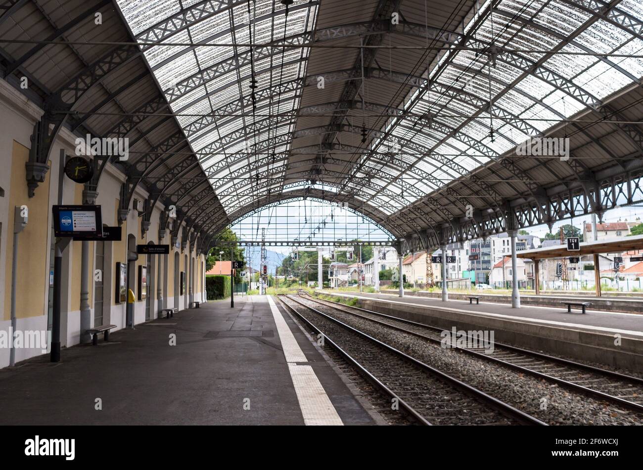 Train station, Lourdes, HautesPyrenees department, Occitanie, France