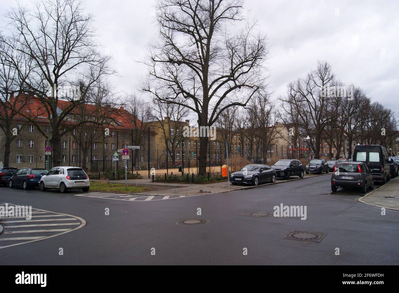 Der Földerichplatz in der Wilhelmstadt, Berlin-Spandau Stock Photo