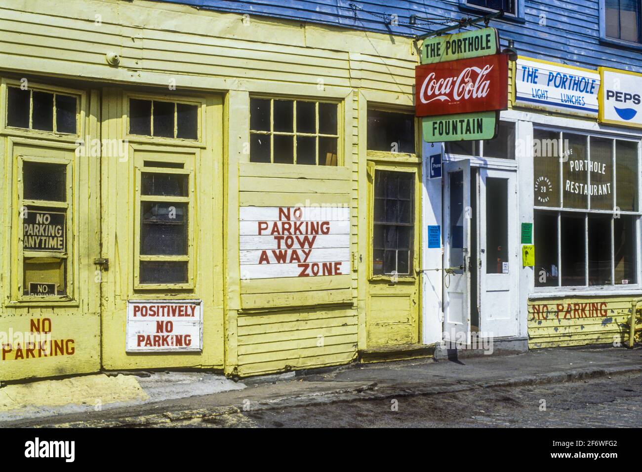 The Porthole an old restaurant in Portland Harbor, Maine Stock Photo Alamy