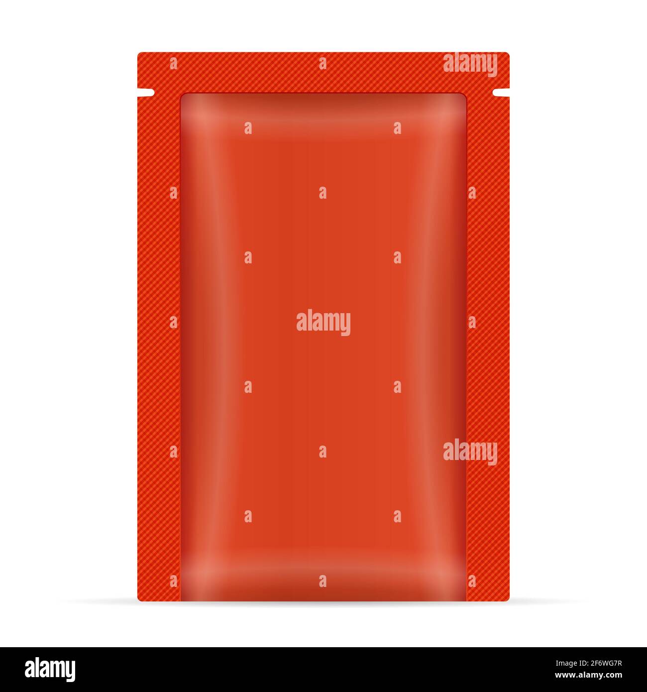 Sachet on a white background. Vector illustration Stock Photo - Alamy