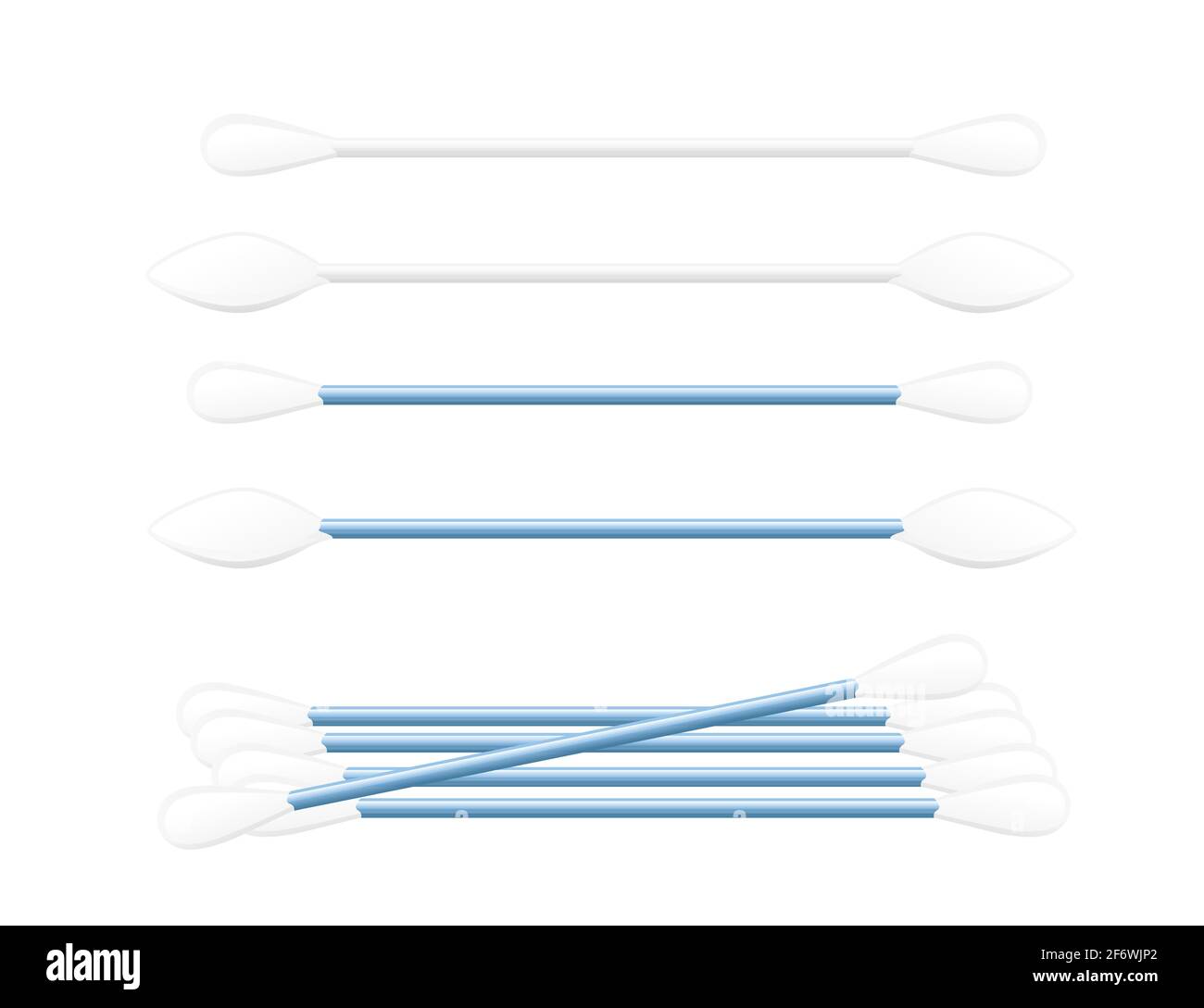 Plastic Sticks With White Cotton For Ear Cleaning And Other Hygiene  Procedures Stock Photo - Download Image Now - iStock