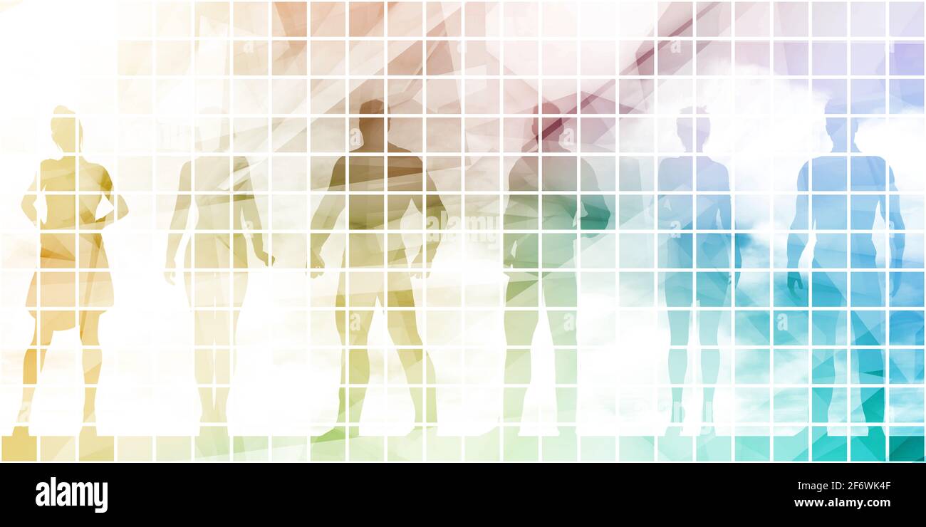 Silhouette Business People Group Sketch Abstract Background Stock Photo ...