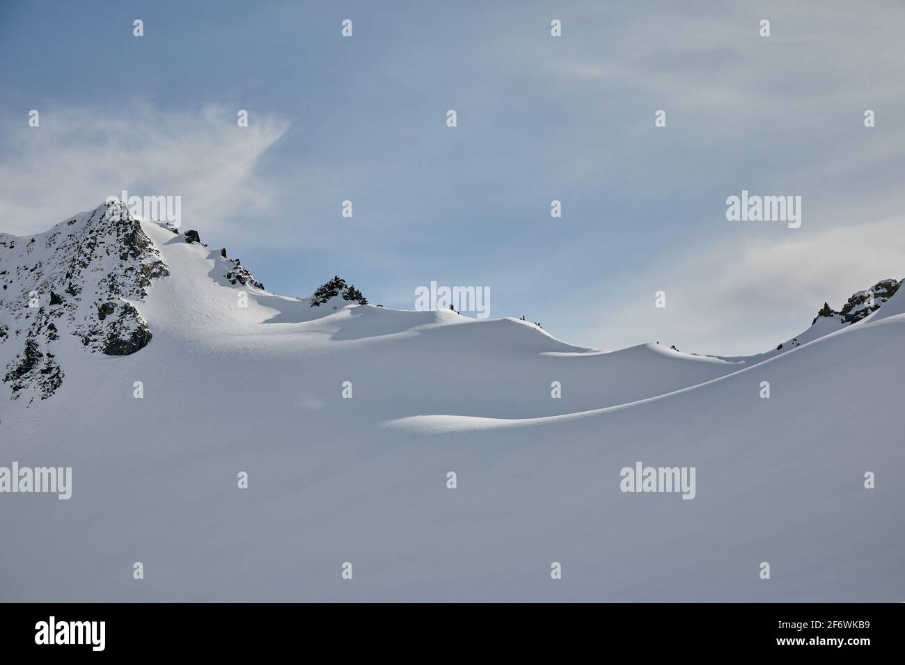 High mountains covered with glaciers Stock Photo Alamy