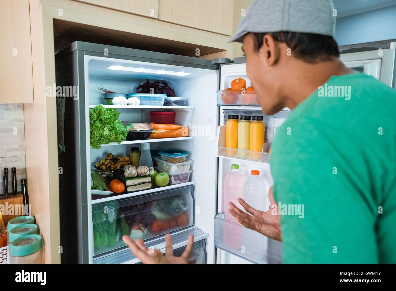Modern Fridge Door Open High Resolution Stock Photography and Images