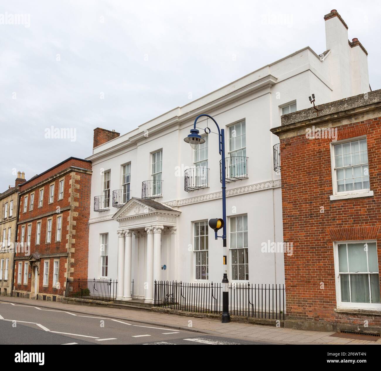 Late C18 Lansdowne House historic listed building, Devizes, Wiltshire