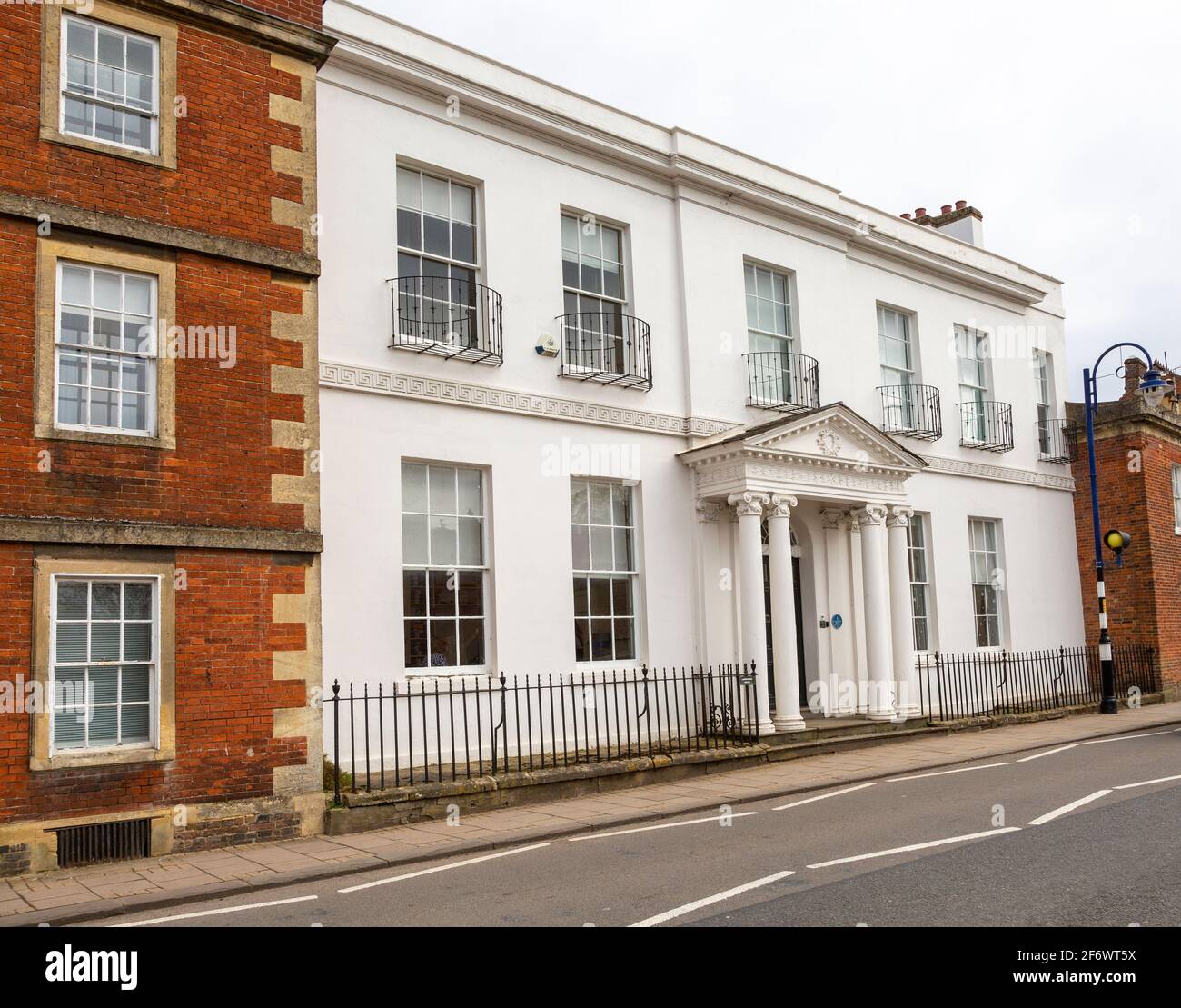 Late C18 Lansdowne House historic listed building, Devizes, Wiltshire