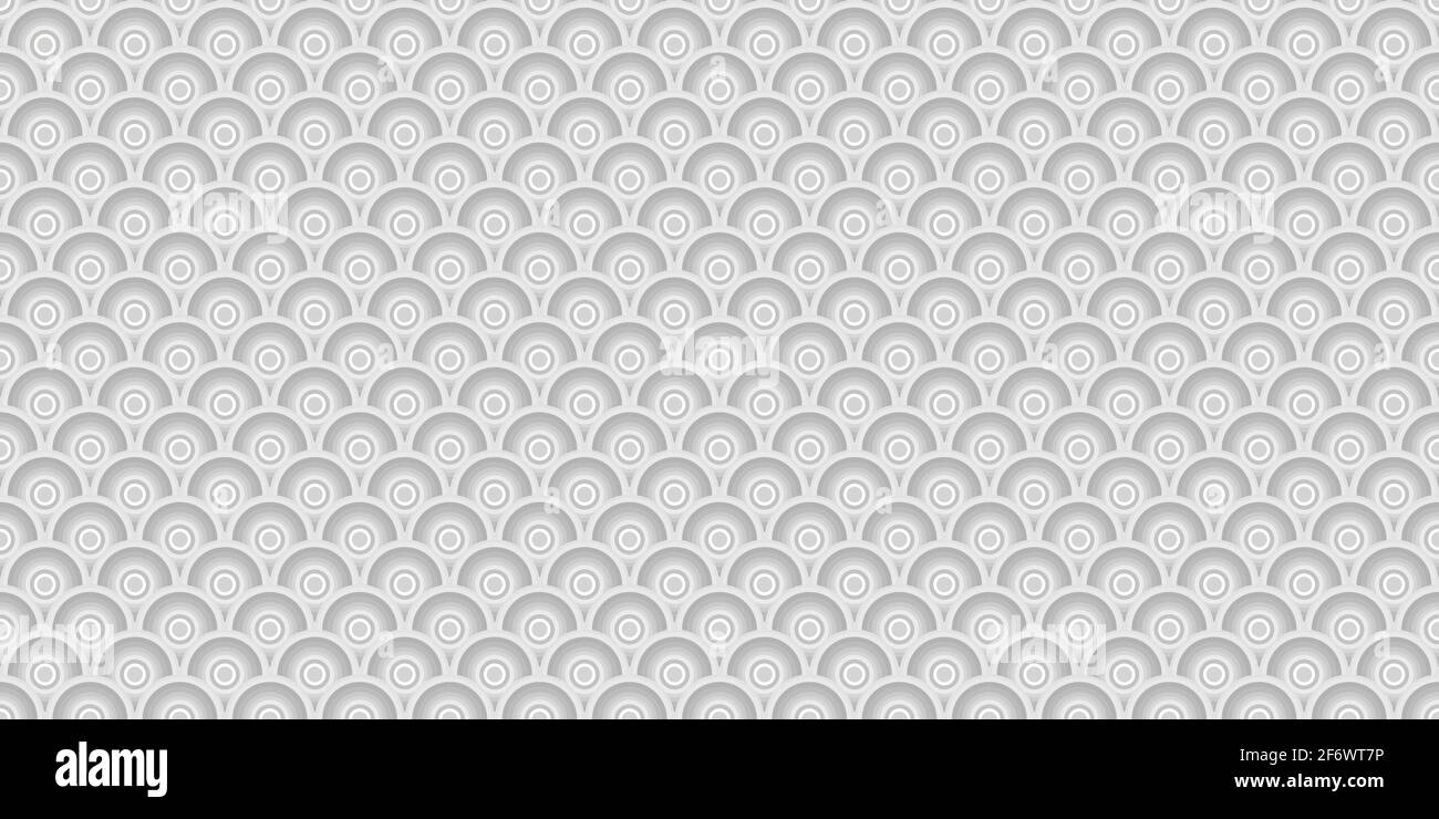 Fish scale abstract geometric vector pattern background, seamless repeat wallpaper, texture, grey, brown Stock Vector