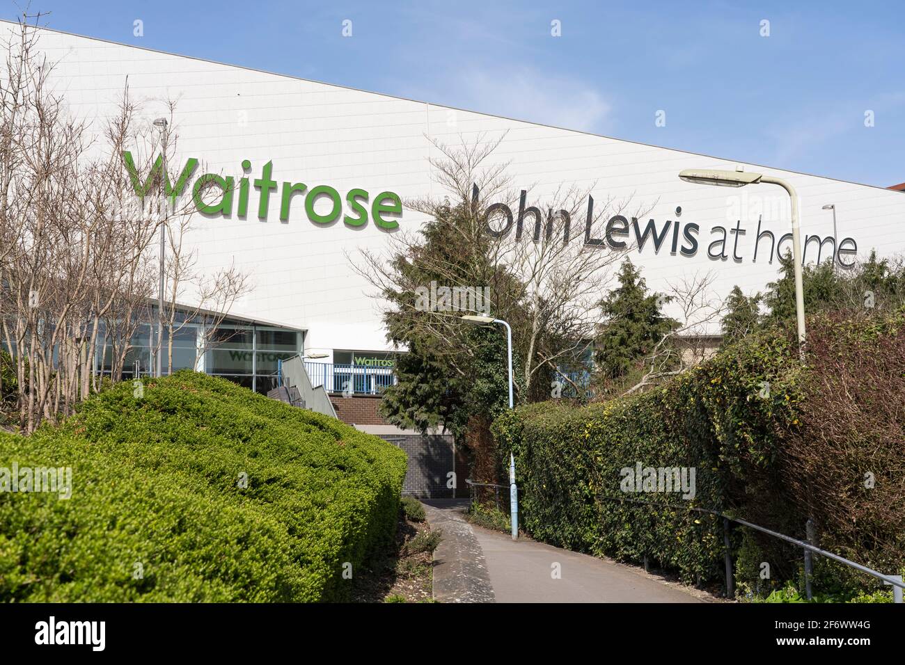 A Waitrose and John Lewis at Home Superstore. John Lewis & Partners are planning to close this branch of John Lewis at Home. UK Stock Photo