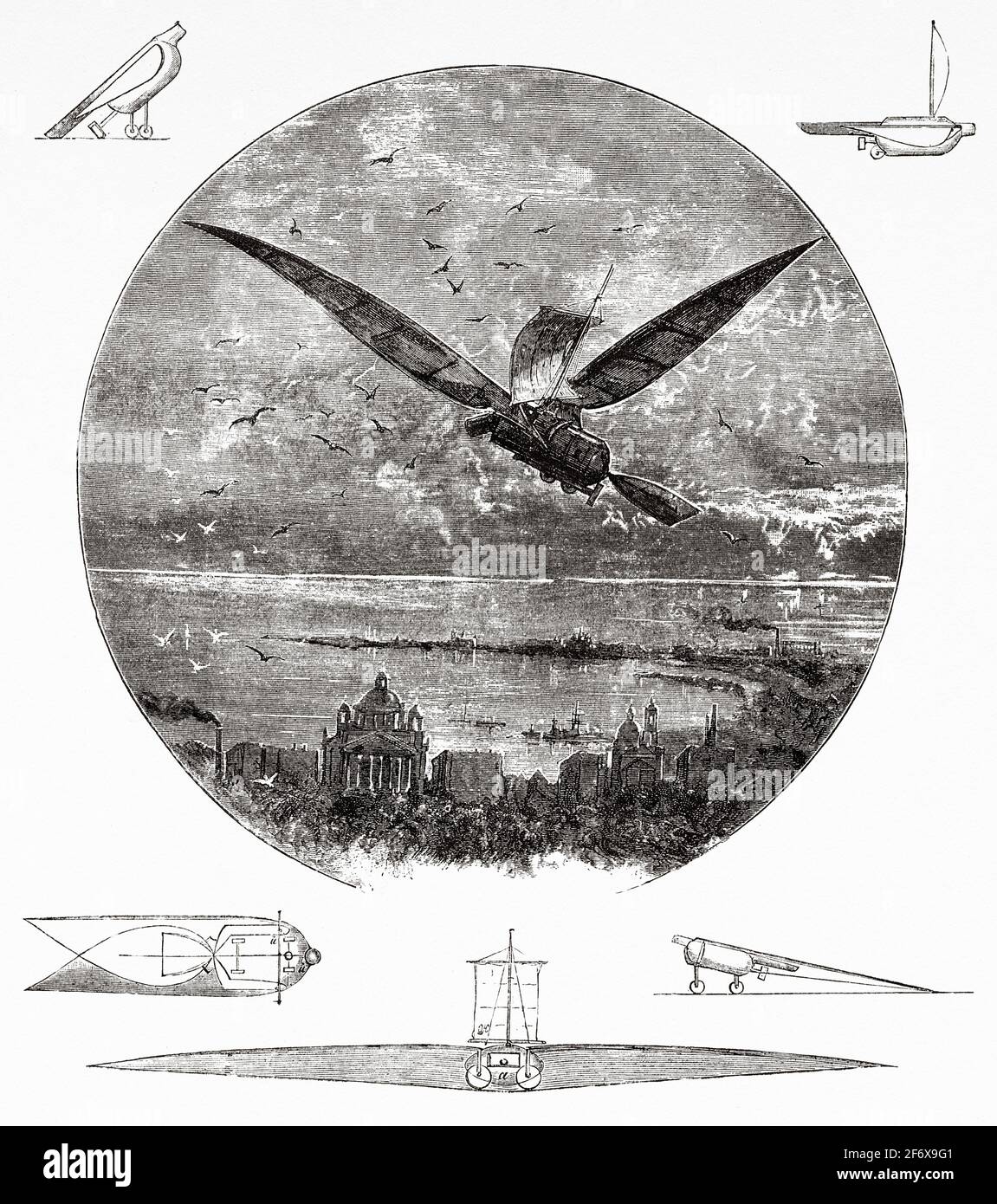 Late 19th century flying machine hi-res stock photography and images ...