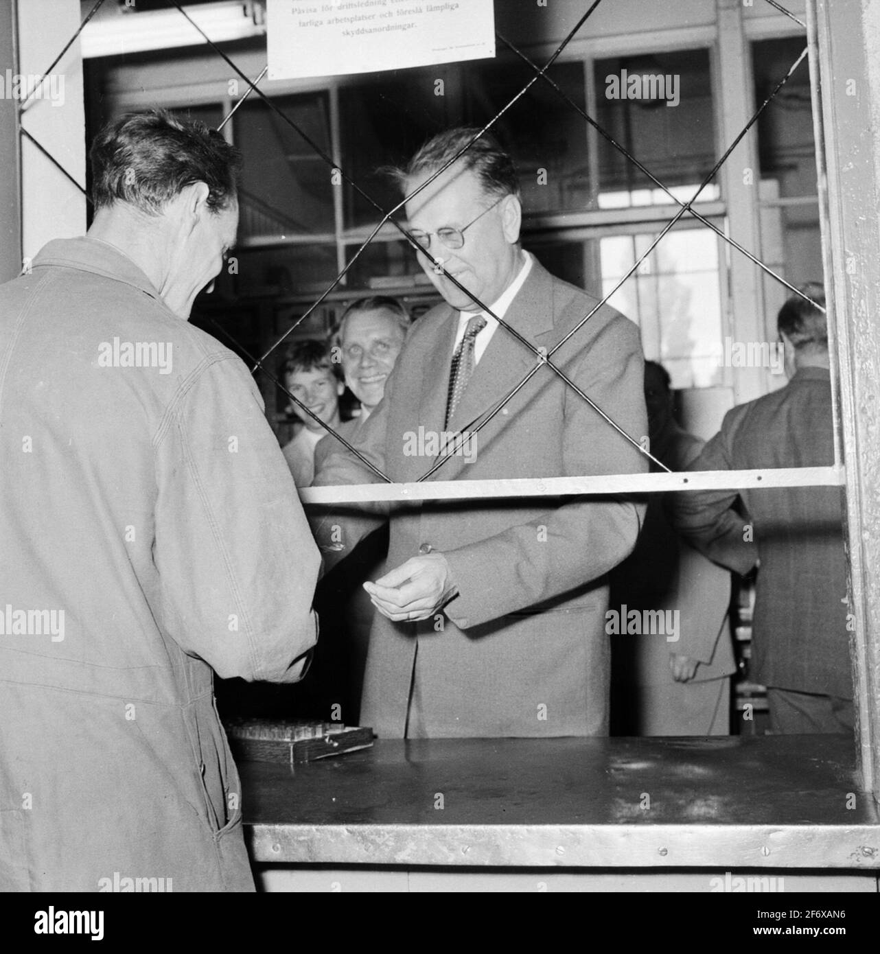 Erlander, Tage (depicted name).Erlander, Tage (depicted name Stock