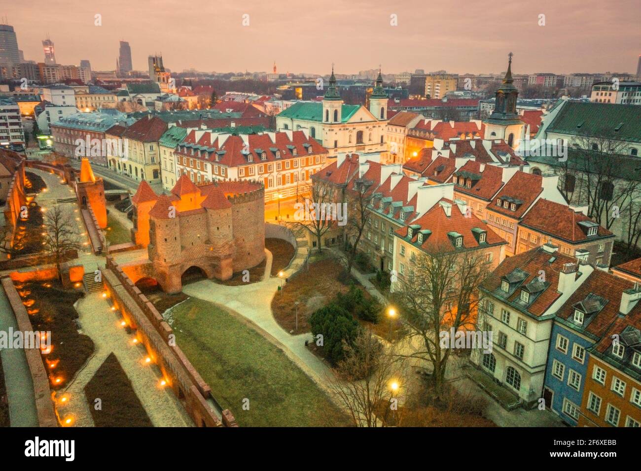 Old town of Warsaw. Warsaw, Masovia, Poland. Stock Photo