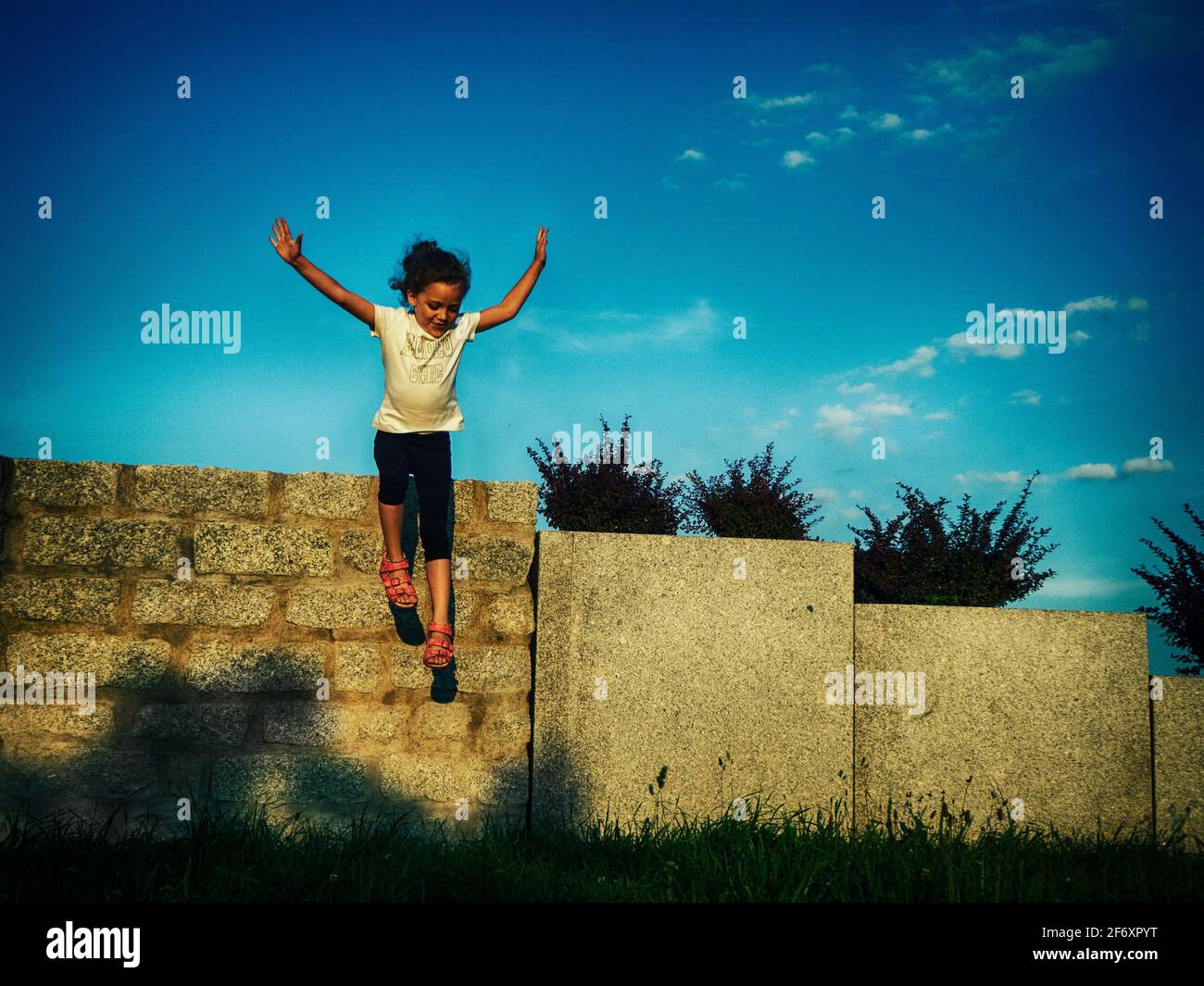 Jumping off wall hires stock photography and images Alamy