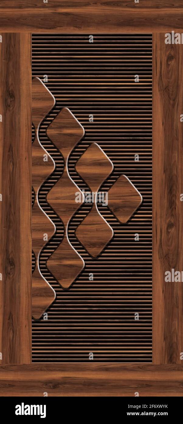 3d laminated door design Stock Photo - Alamy