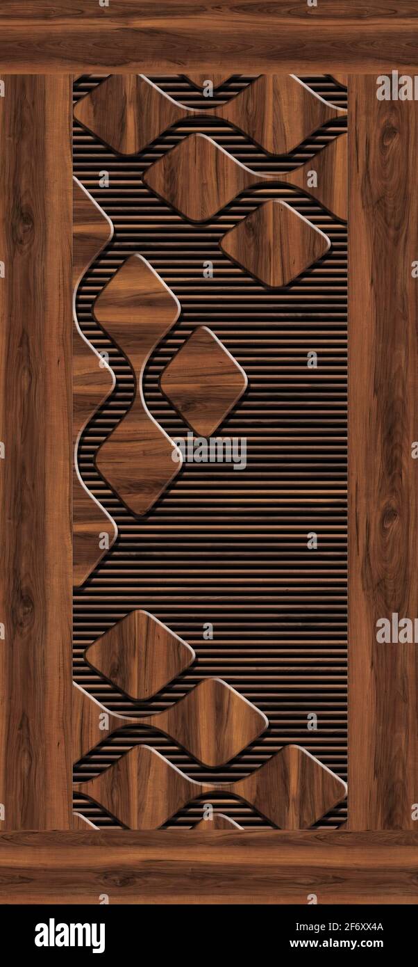 3d laminated door design Stock Photo - Alamy
