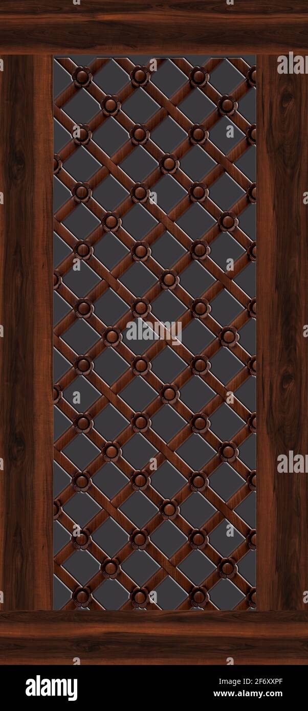 3d laminated door design and background wall paper Stock Photo - Alamy