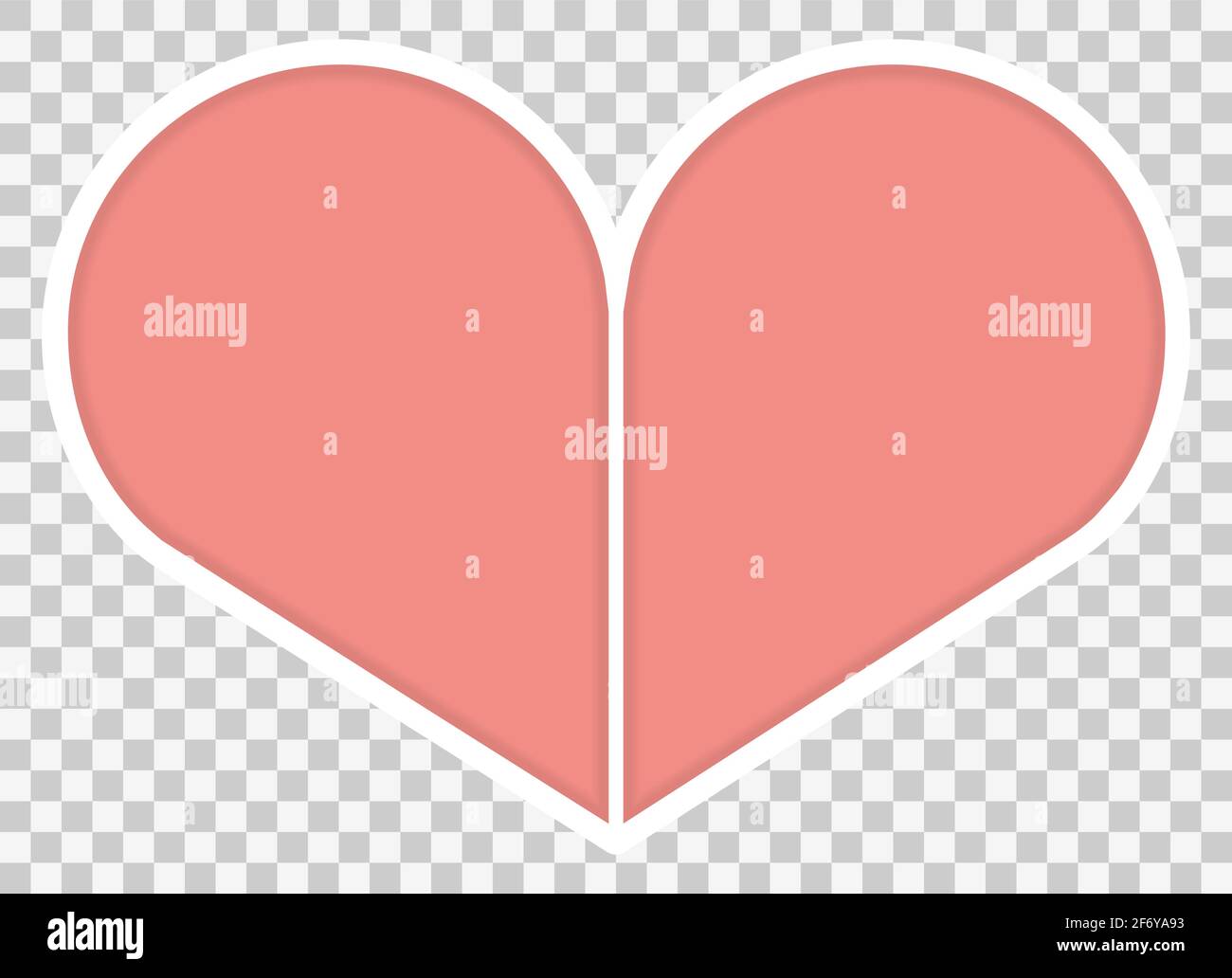 Heart shape Valentines Day frame. Collage template. Heart shape from 2