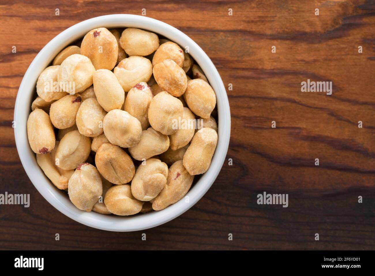 Roasted Peanuts in a Bowl Stock Photo