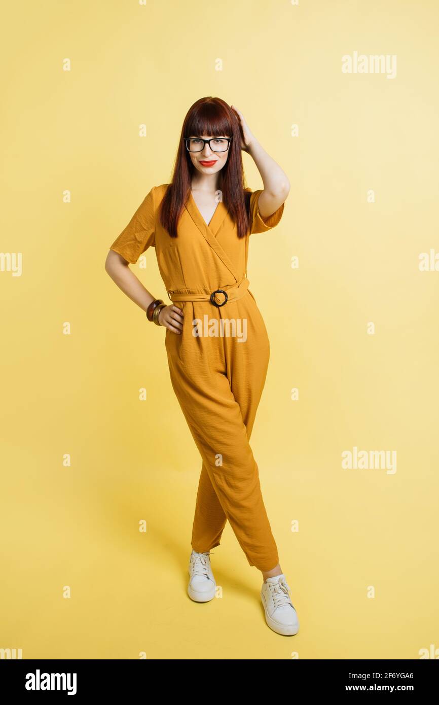 bright yellow overalls