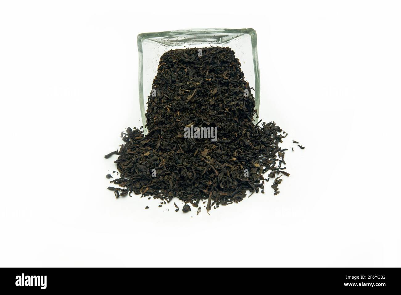 Mumbai , India - 15 March 2021, Dry Green Tea leaves in a bowl on white background at Mumbai Maharashtra India Stock Photo