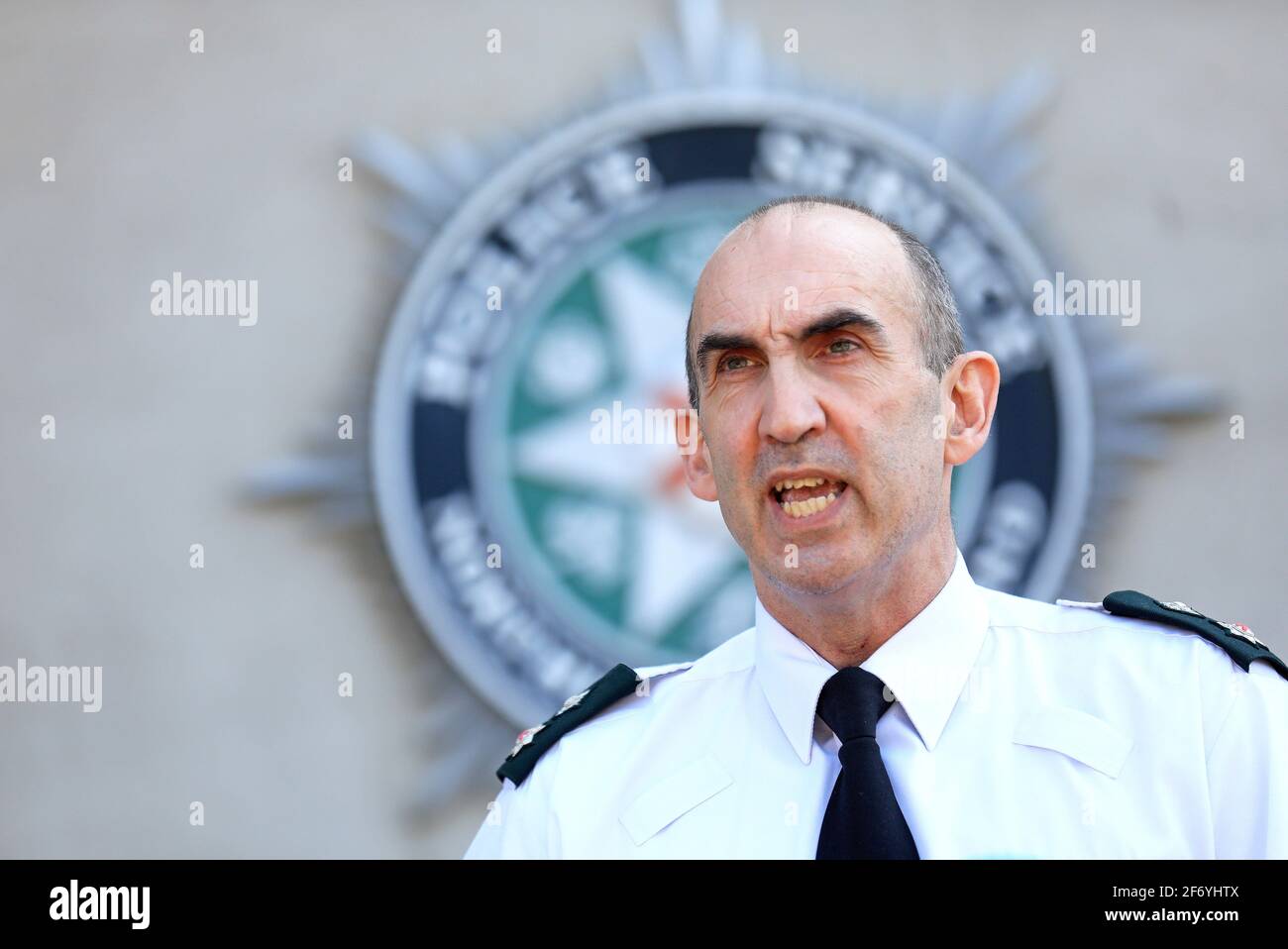 PSNI Belfast District Commander Chief Superintendent Simon Walls speaks