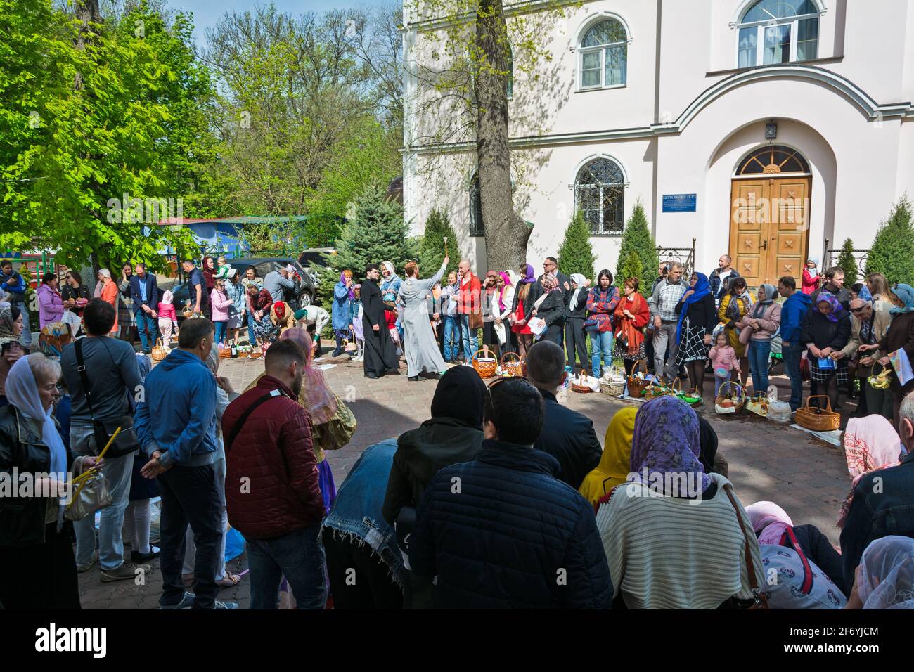 Odessa, Ukraine - APR 28, 2019: Easter, Pascha  or Resurrection Sunday,is a celebration and holiday commemorating the resurrection of Jesus from the d Stock Photo