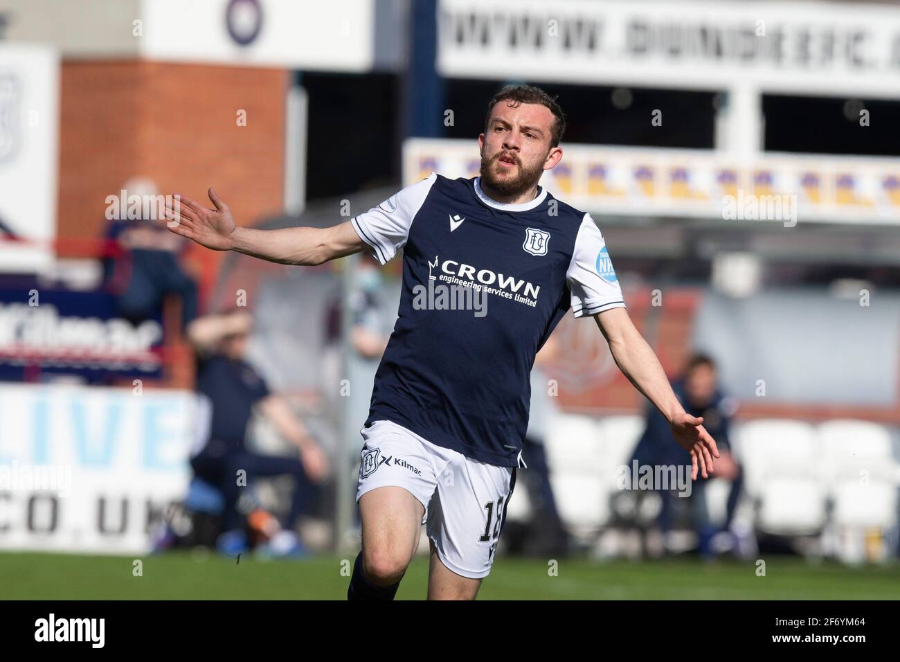 Dens Park Dundee Uk 3rd Apr 21 Scottish Fa Cup Football Dundee Fc Versus St Johnstone Paul Mcmullan Of Dundee Credit Action Plus Sports Alamy Live News Stock Photo Alamy