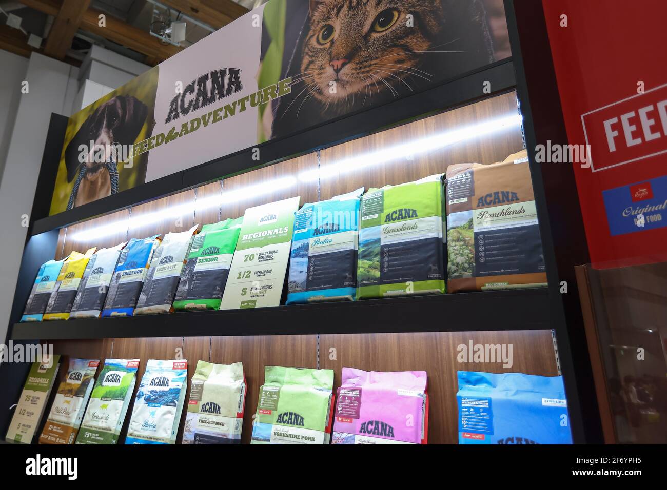 Acana pet food on display at Intrepets - The international trade fair ...