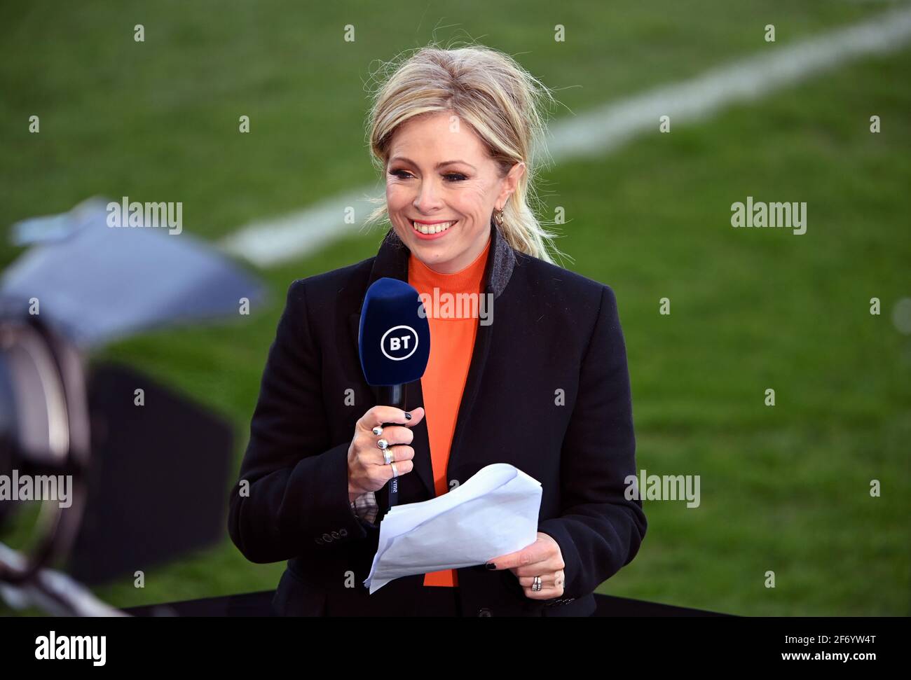 Bt Sport Rugby Presenter Sarra Elgan High Resolution Stock Photography And Images Alamy