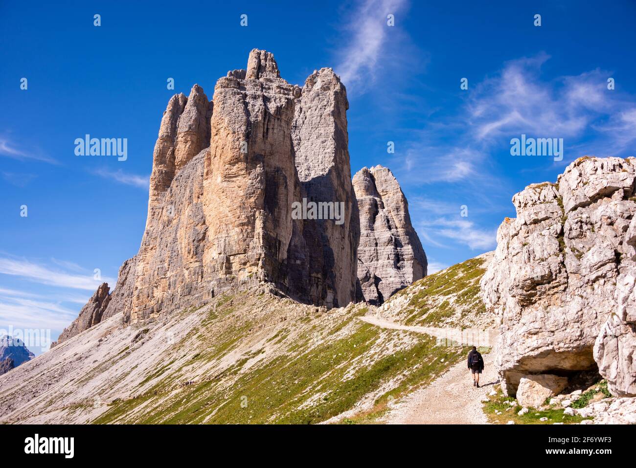 Gorgeous Dolomite mountains in Italy, a famous tourist destination ...