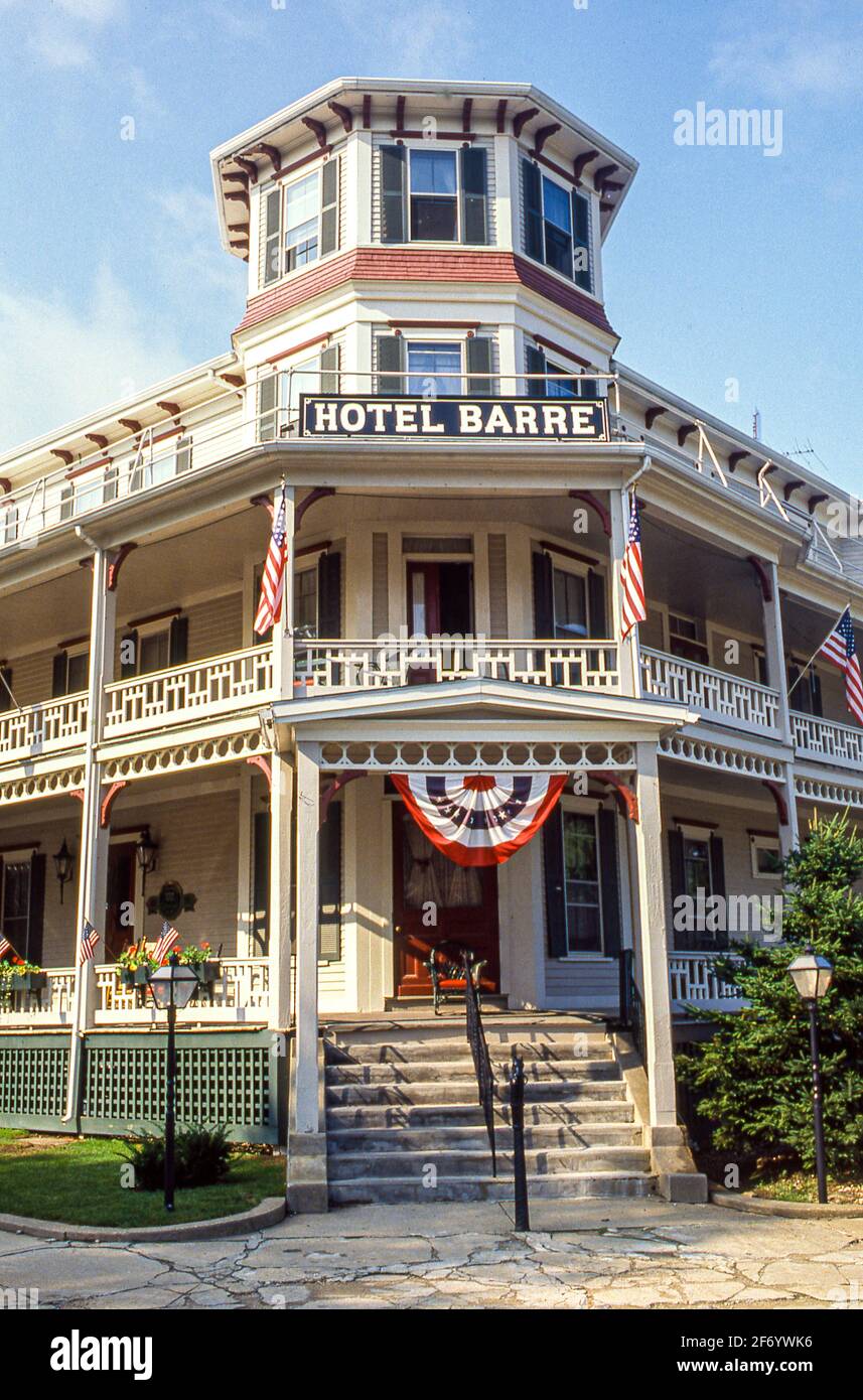 The Hotel Barre in Barre, Massachusetts a week before it was destroyed